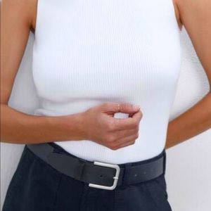 Zara ribbed turtle neck tank size small